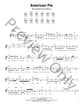 American Pie Guitar and Fretted sheet music cover